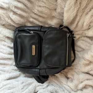 Black Leather Men's Bag